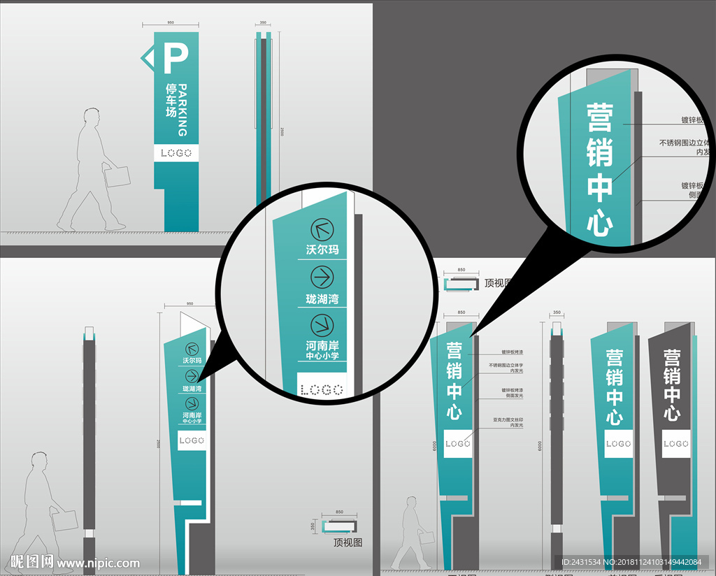 地产导视牌