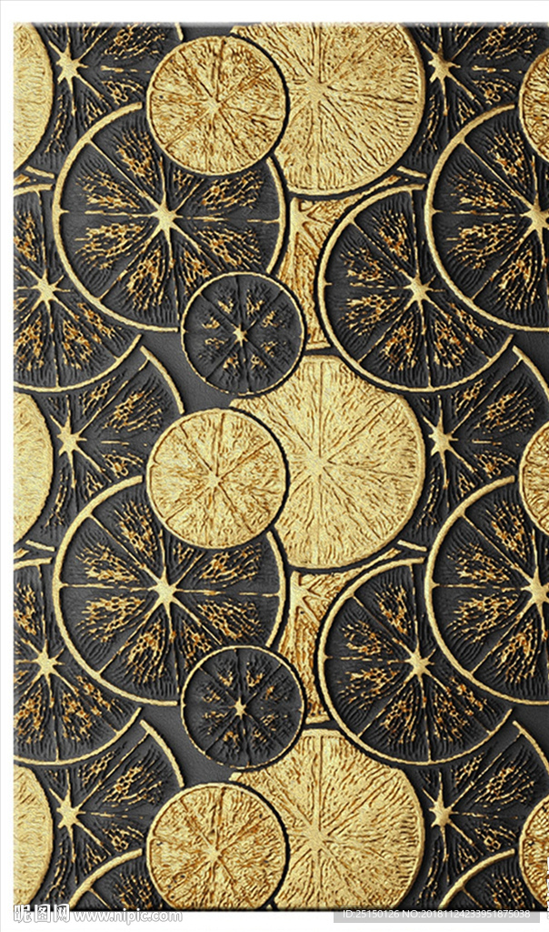 金箔抽象画装饰画