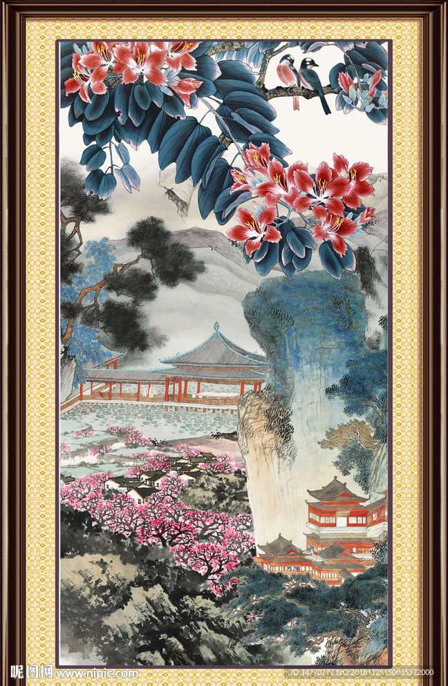 巨幅山水画