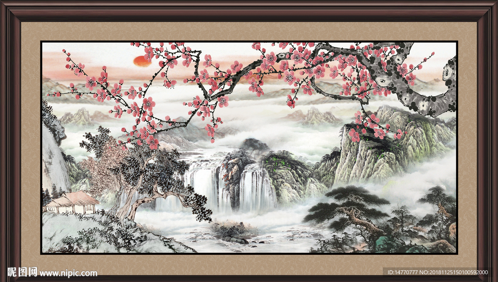 国画梅花