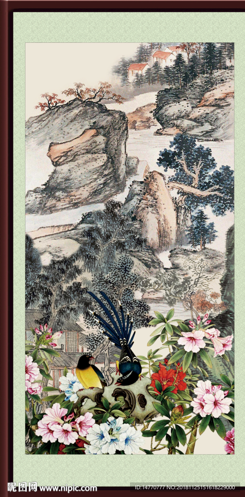 国画山水 花鸟国画