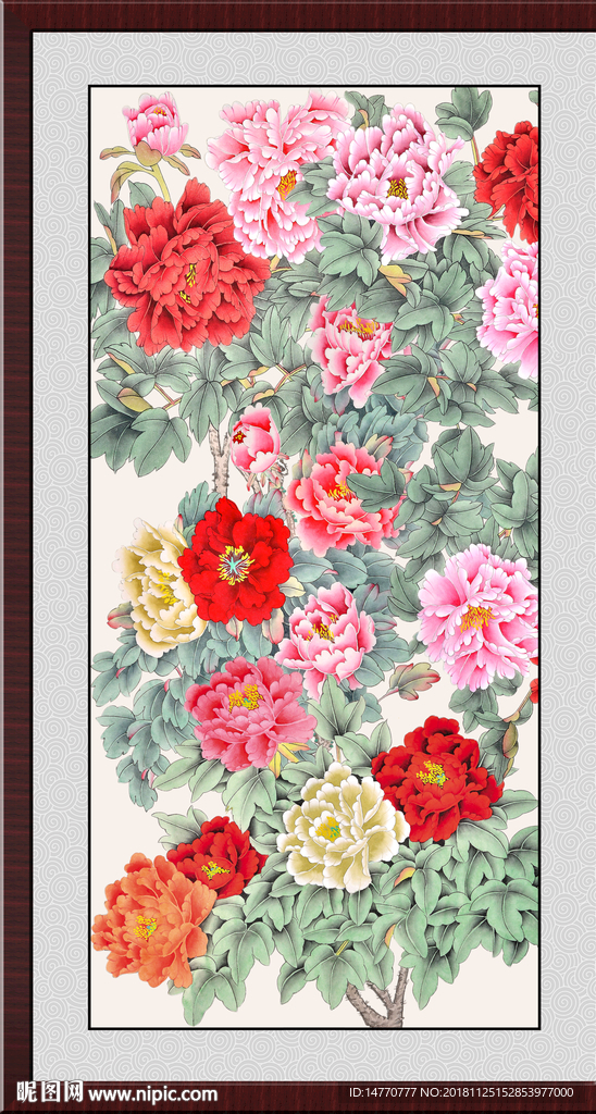 国画牡丹