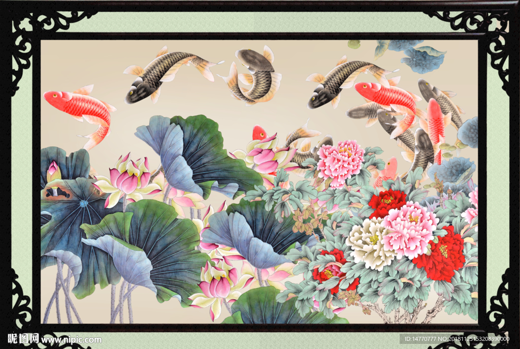 荷花图