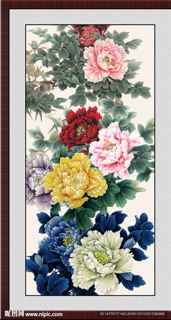 国画牡丹