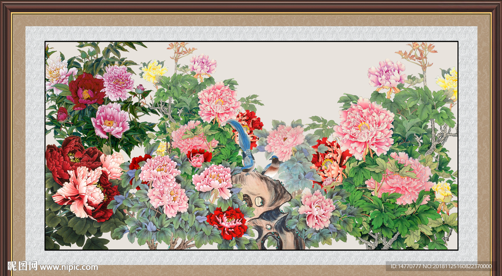 国画牡丹