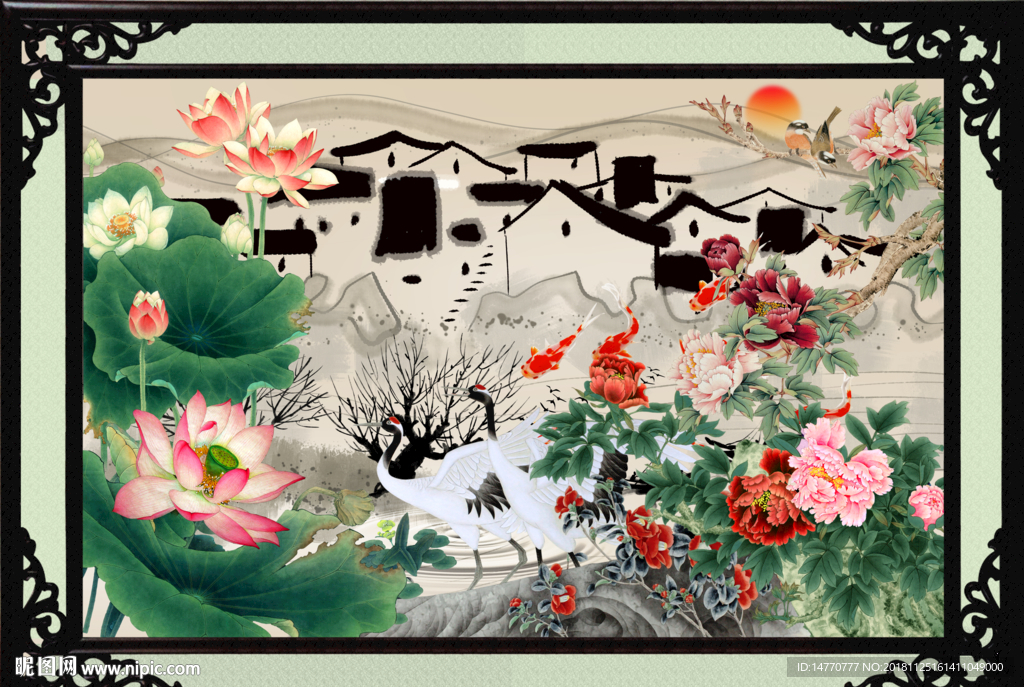 仙鹤 花鸟