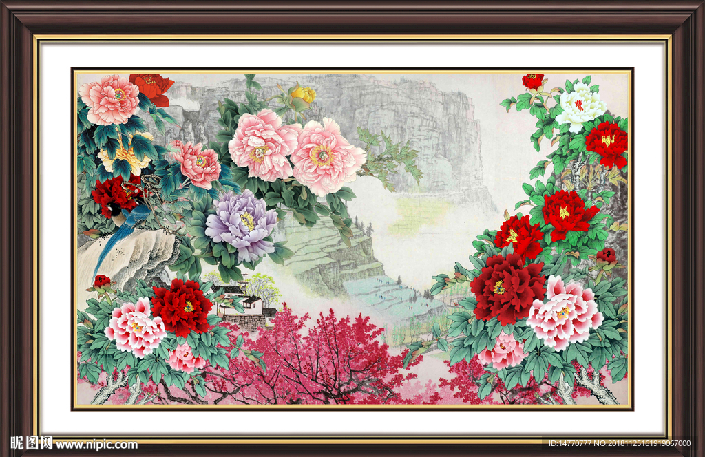 国画牡丹