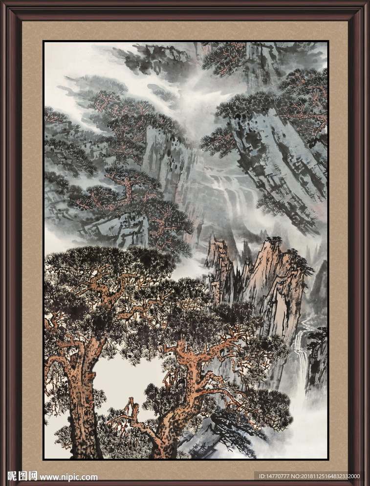山水国画 巨幅山水