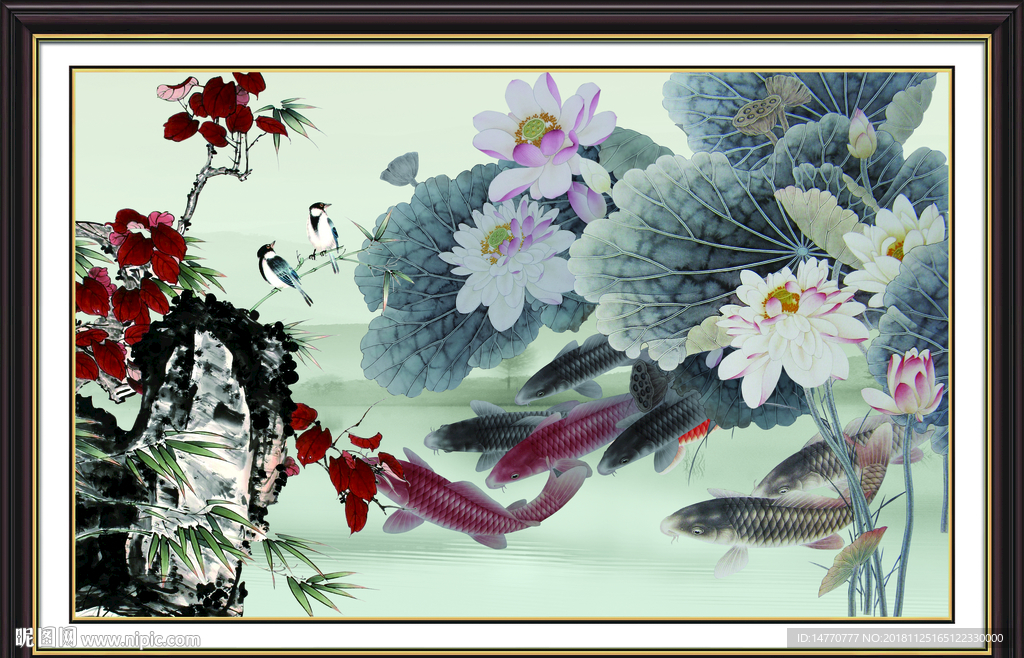 国画 荷花国画