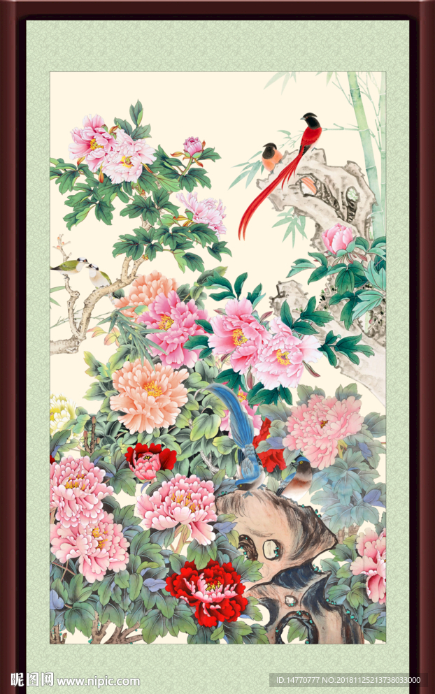 国画牡丹