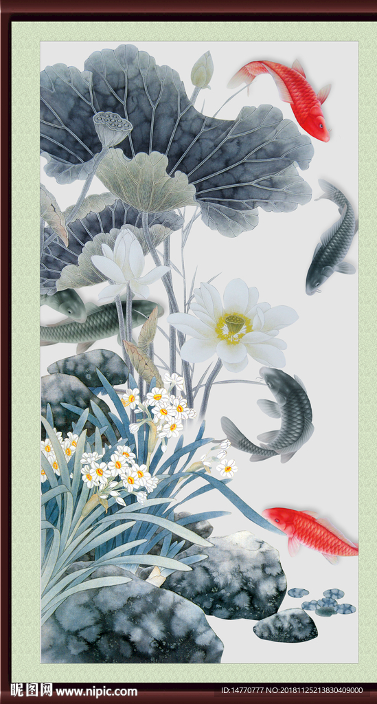 国画荷花