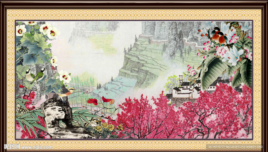 鸿运当头 国画花鸟