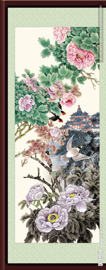 国画牡丹