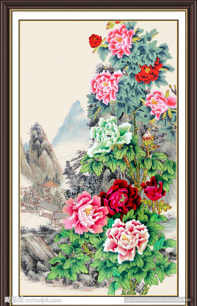 国画牡丹