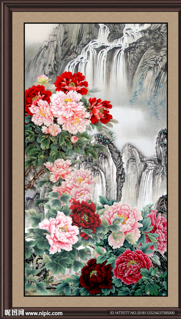 国画牡丹