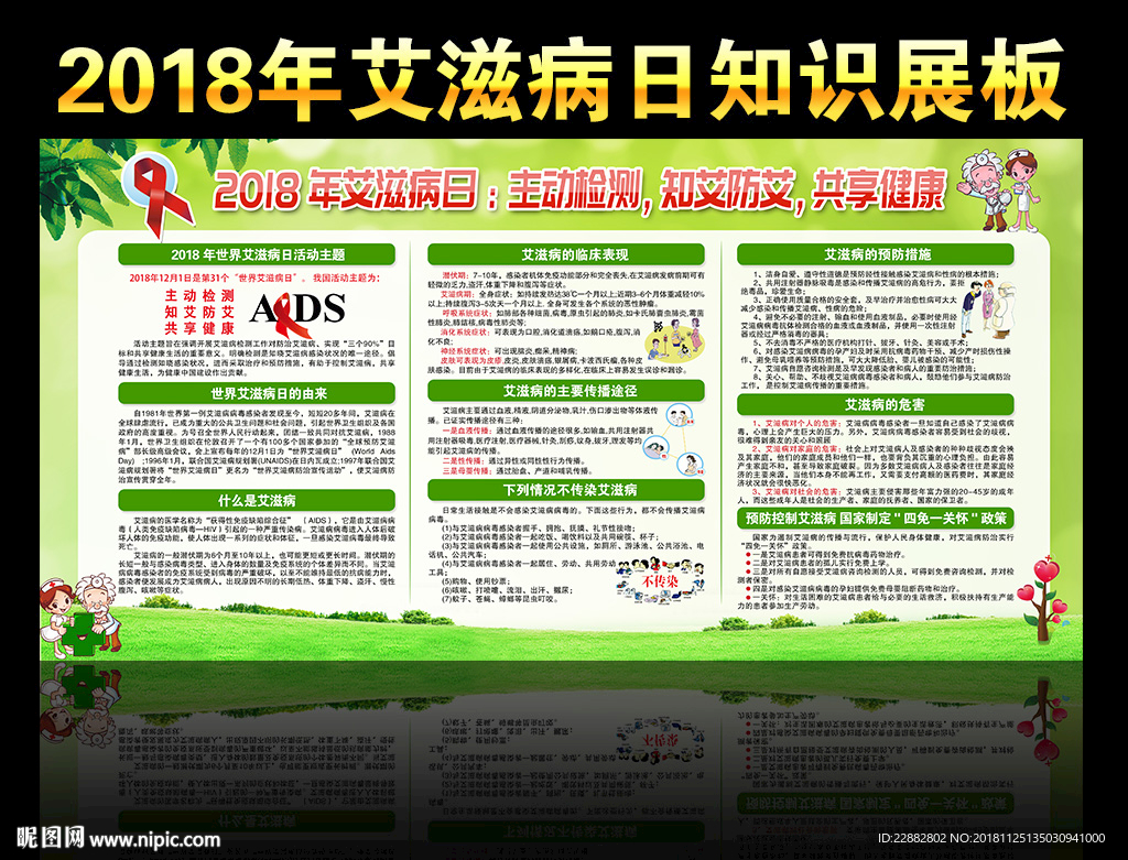 艾滋病宣传栏
