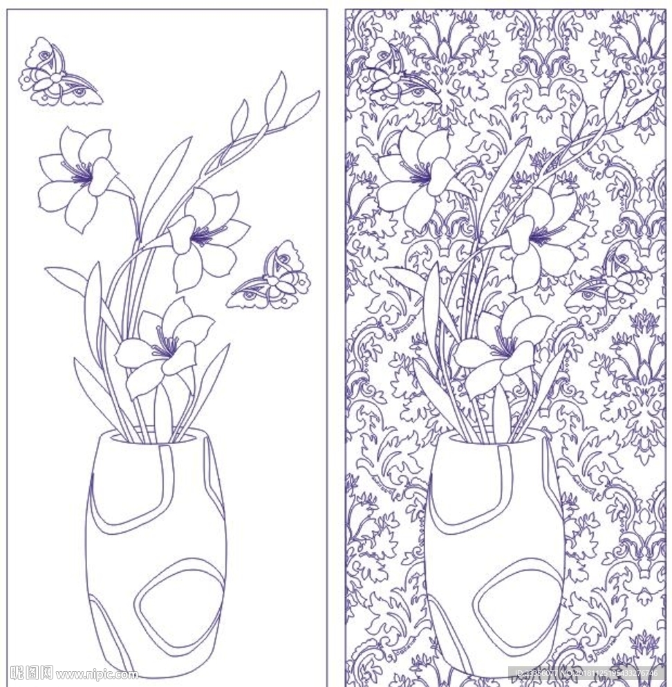 百合花瓶