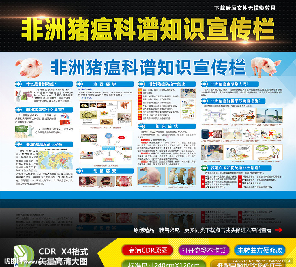 非洲猪瘟科谱知识宣传栏