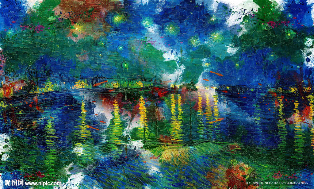 抽象油画