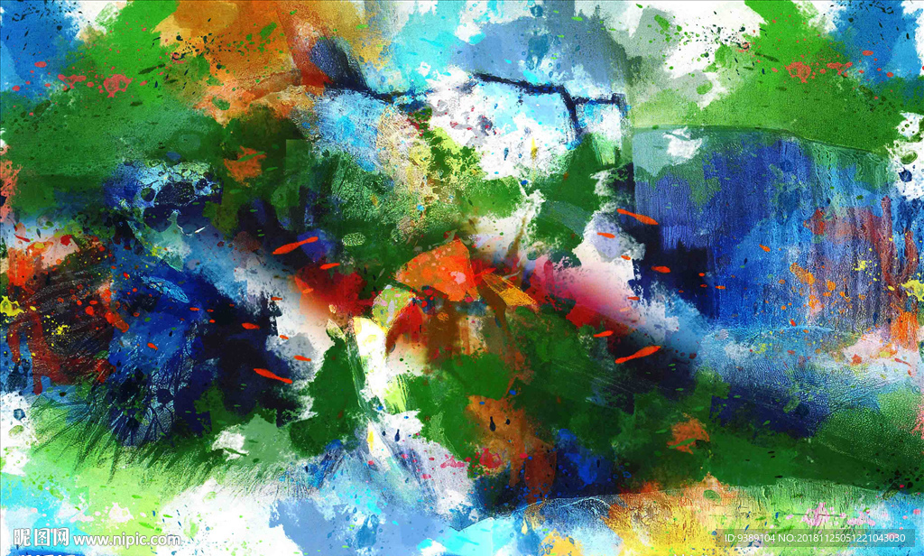 抽象油画
