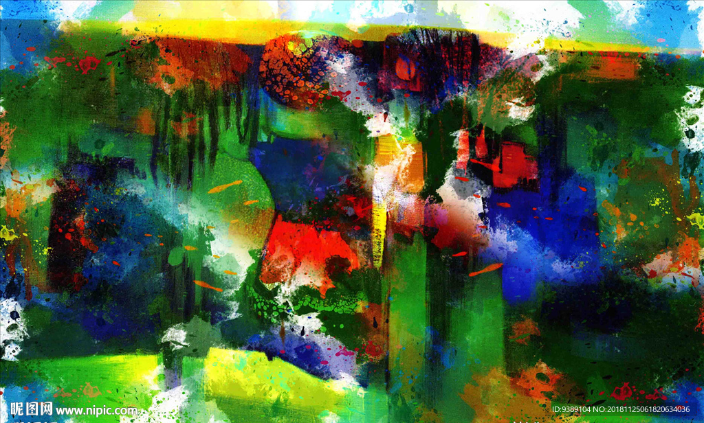 抽象油画