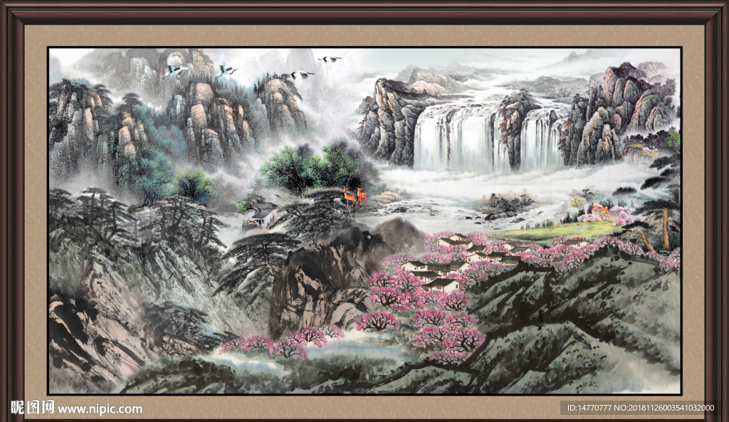 山水风景画图