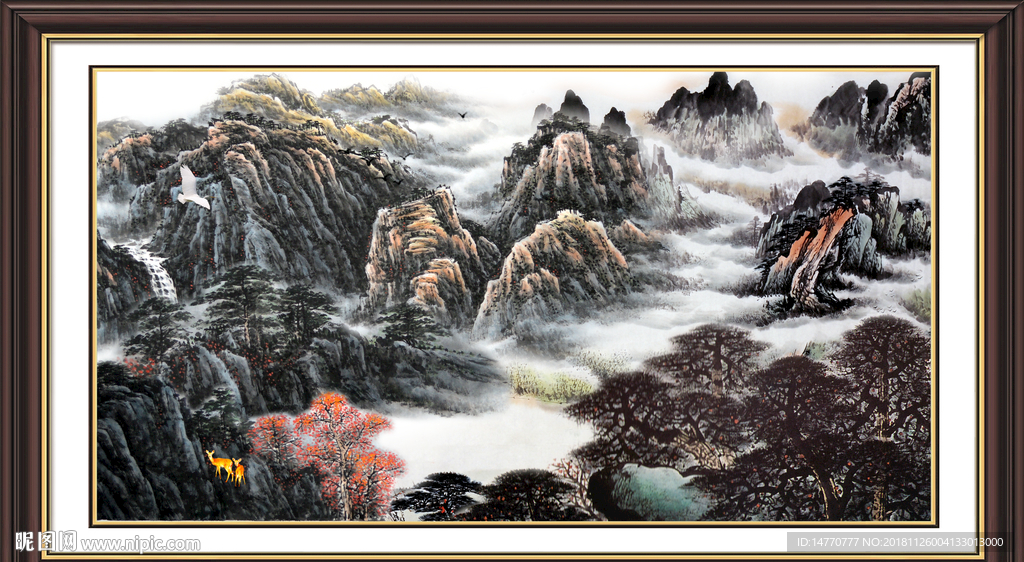 山水风景画图