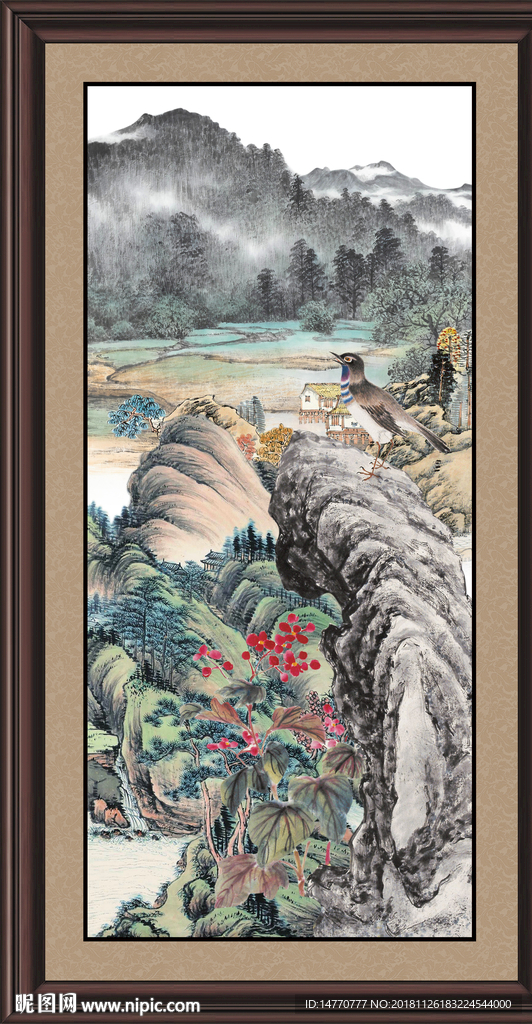 山水国画 巨幅山水