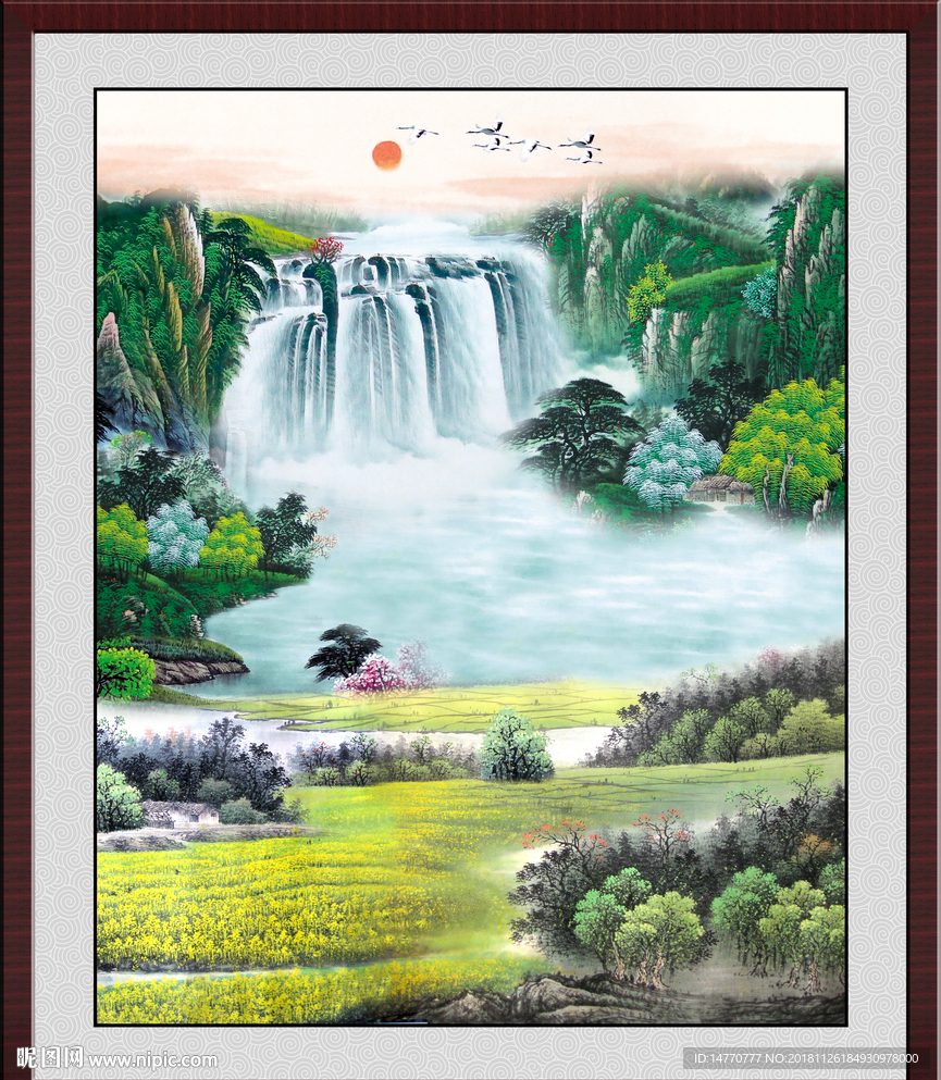 山水国画 巨幅山水