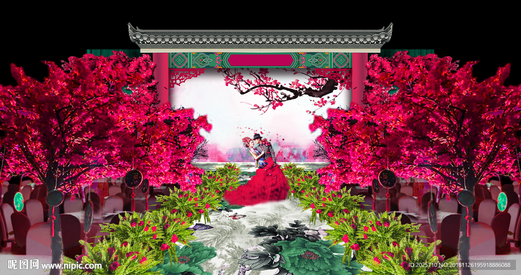 婚礼舞台背景