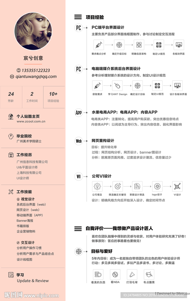 平面个人简历 设计个人简历 平