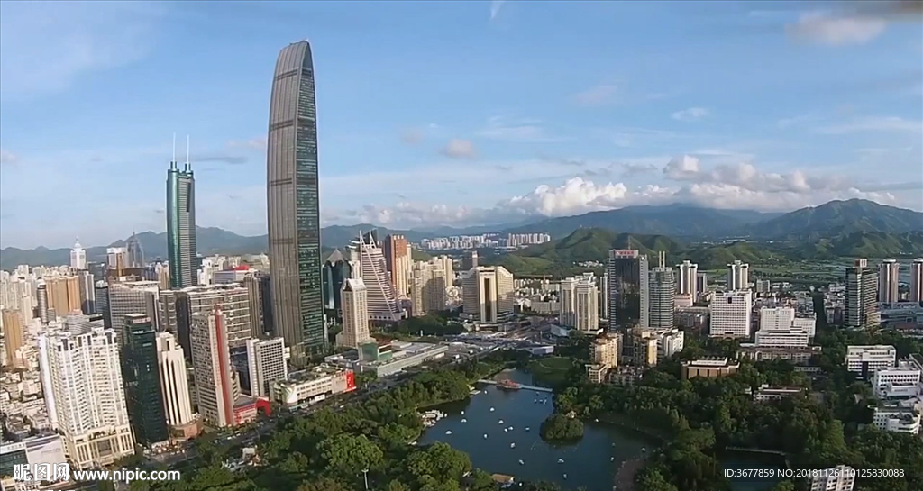 广东深圳特区航拍