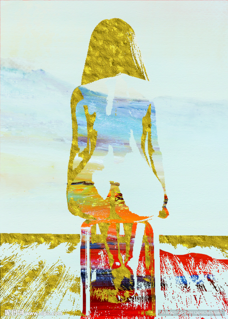 抽象油画