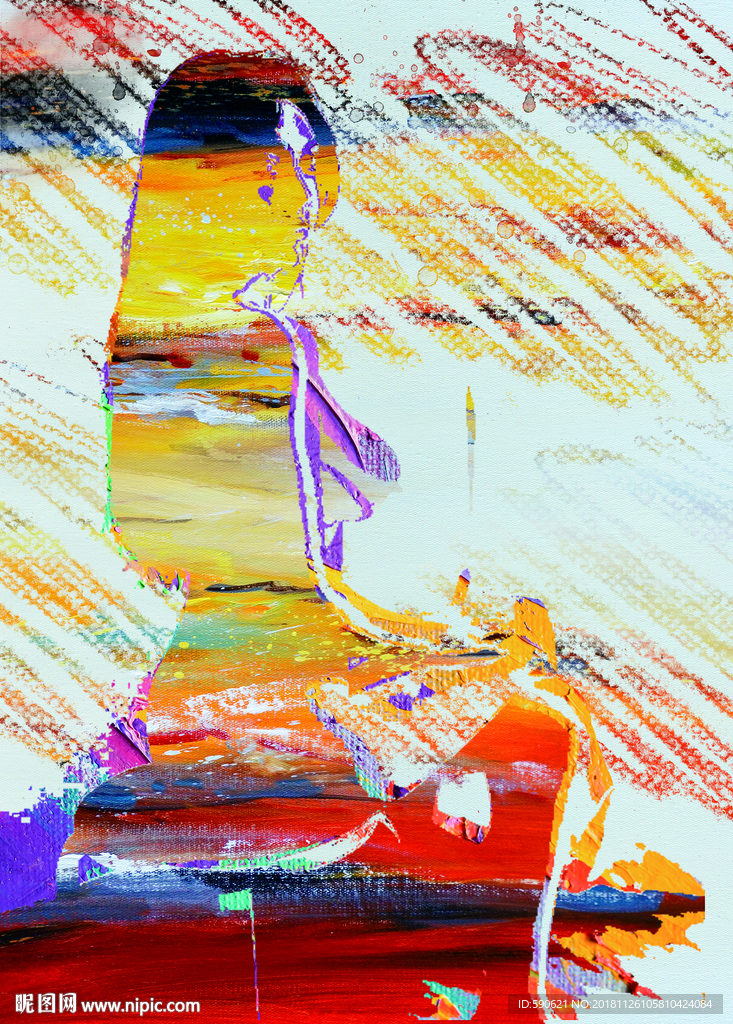 抽象油画