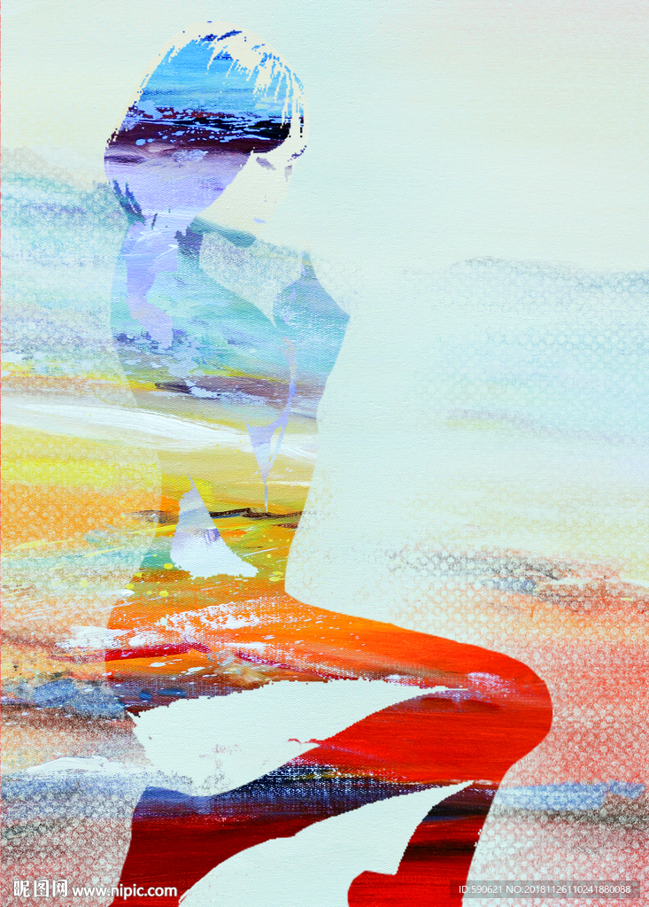 抽象油画