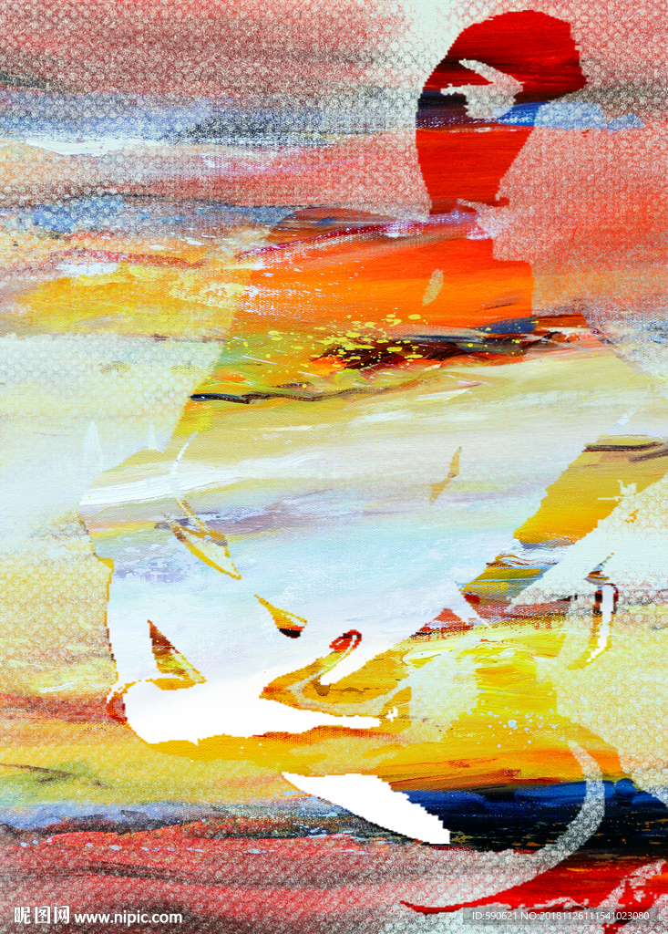 抽象油画