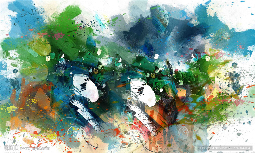 抽象油画