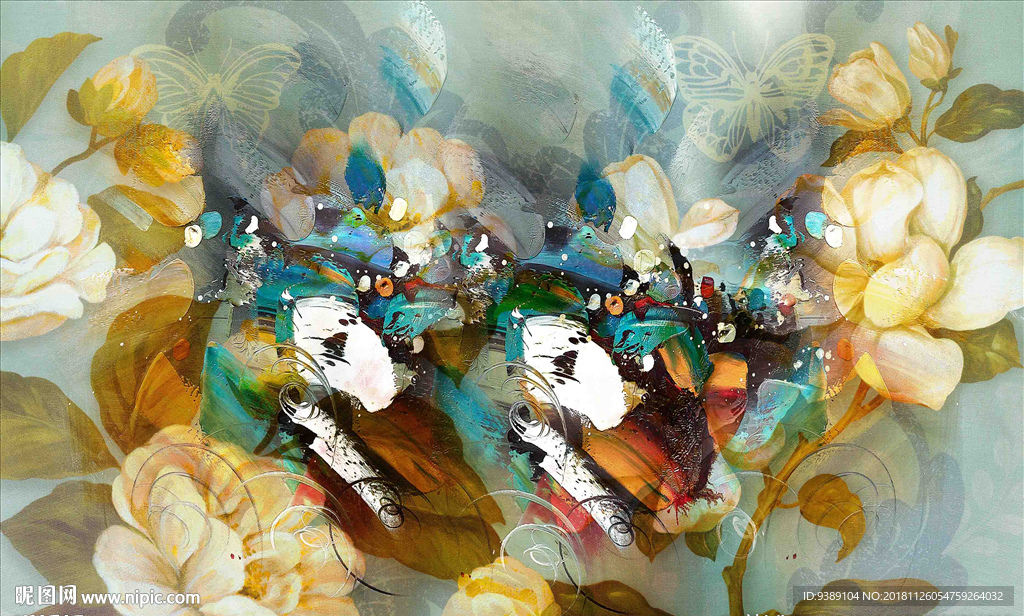 抽象油画