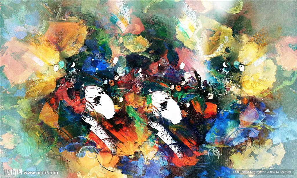 抽象油画