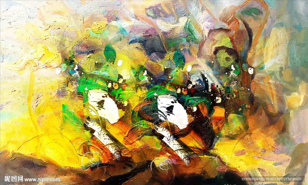 抽象油画