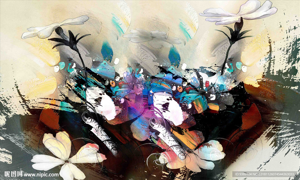花卉油画