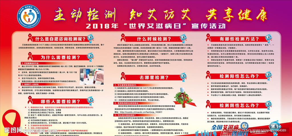 主动检测 知艾防艾 共享健康