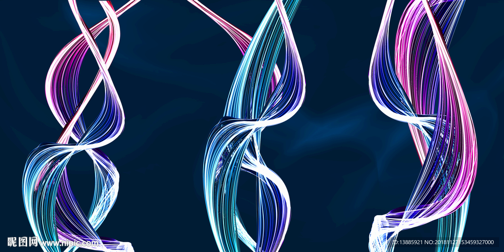 抽象线条晶瓷画