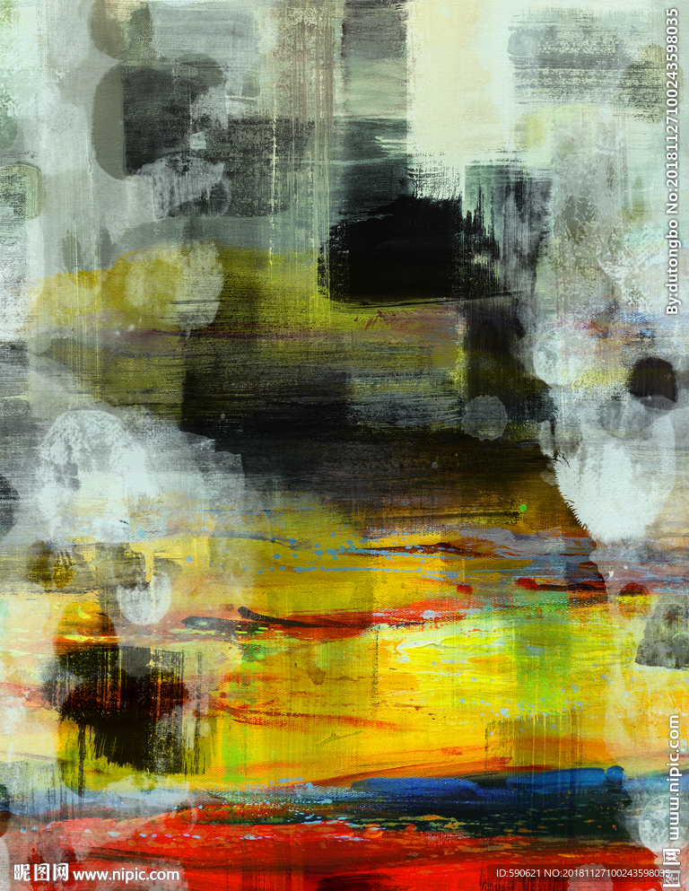 抽象油画