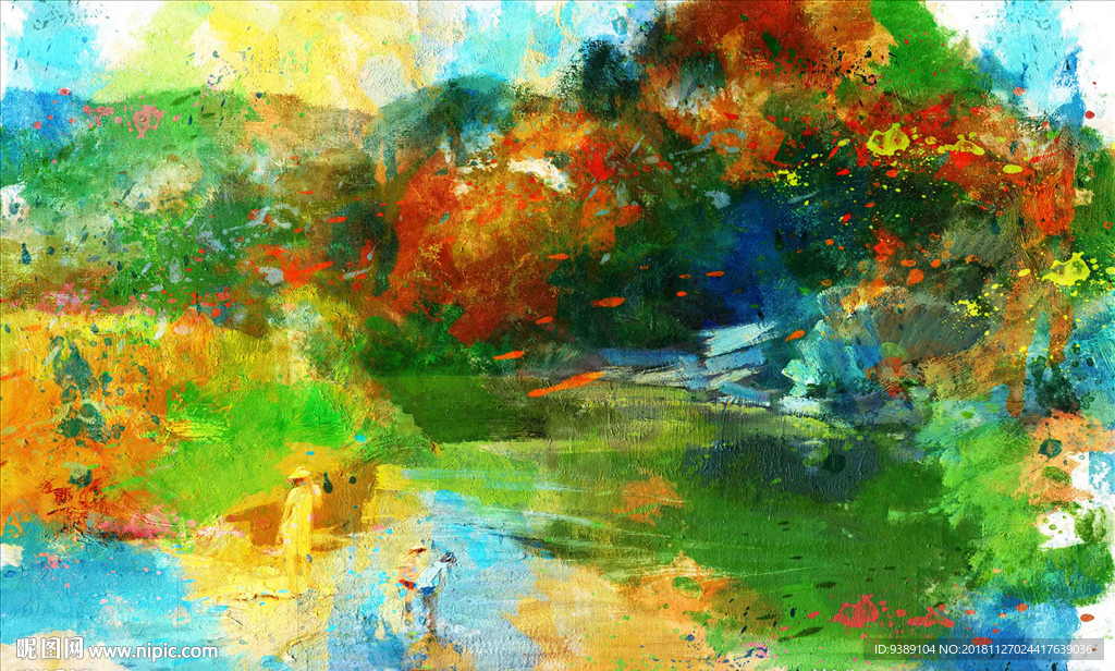 抽象油画