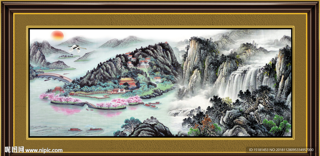 巨幅中国画 巨幅风景画