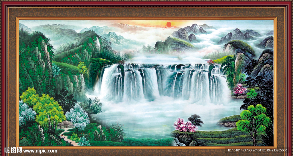 源远流长 国画 国画山水