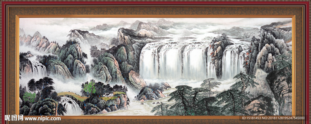 源远流长 国画 国画山水