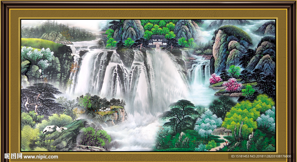 源远流长 国画 国画山水
