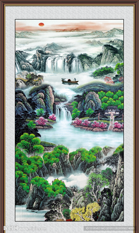 旭日东升 高山流水